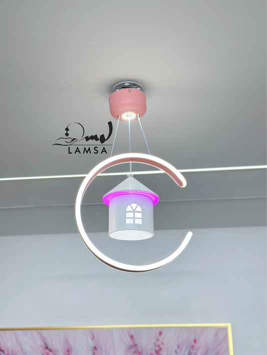 Lustre LED "Enfant" ROSE | Livraison Gratuite 58 Wilayas