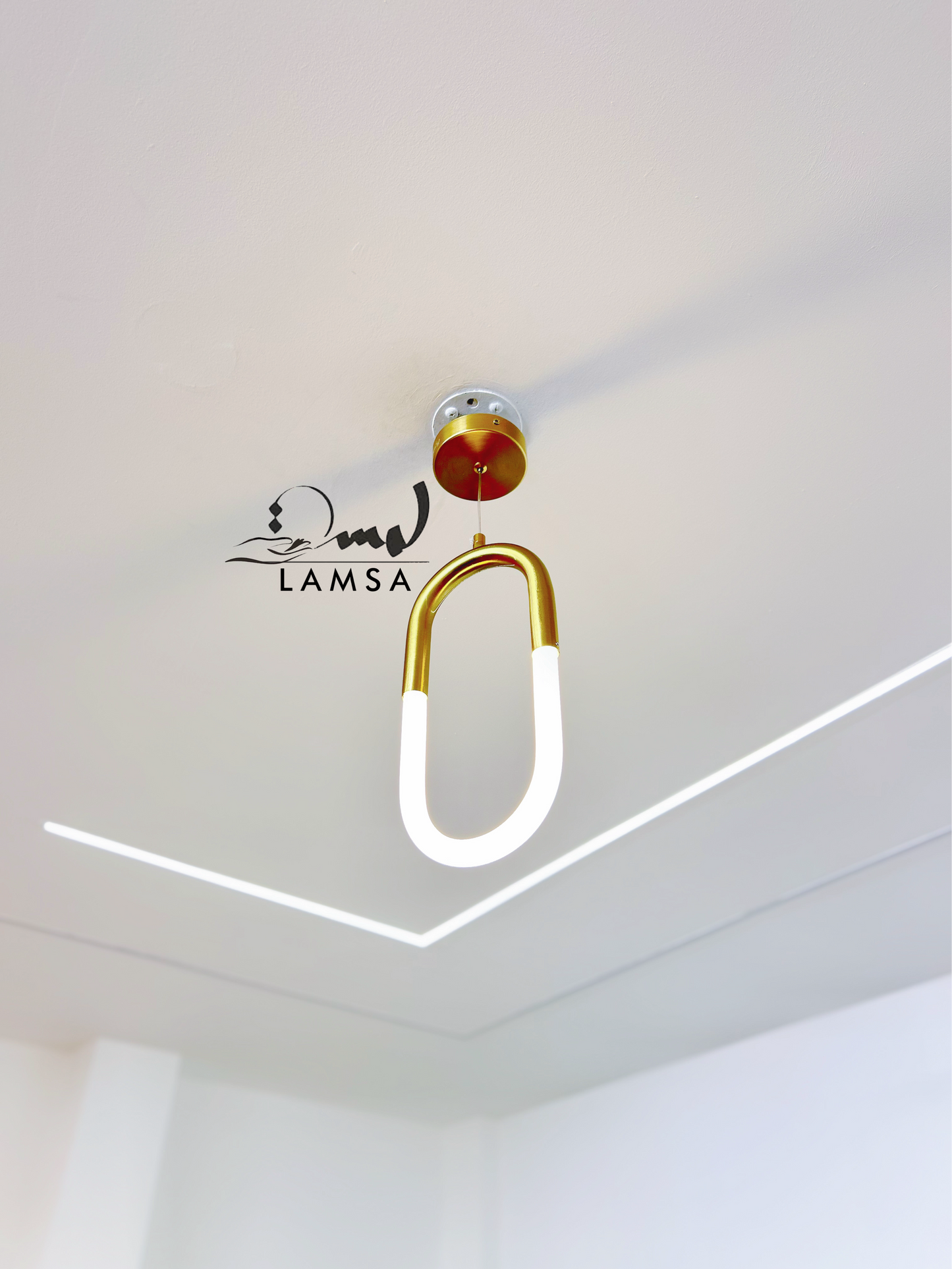 Lustre LED "Ovale Petit Format" en acrylique  | Livraison 58 Wilayas