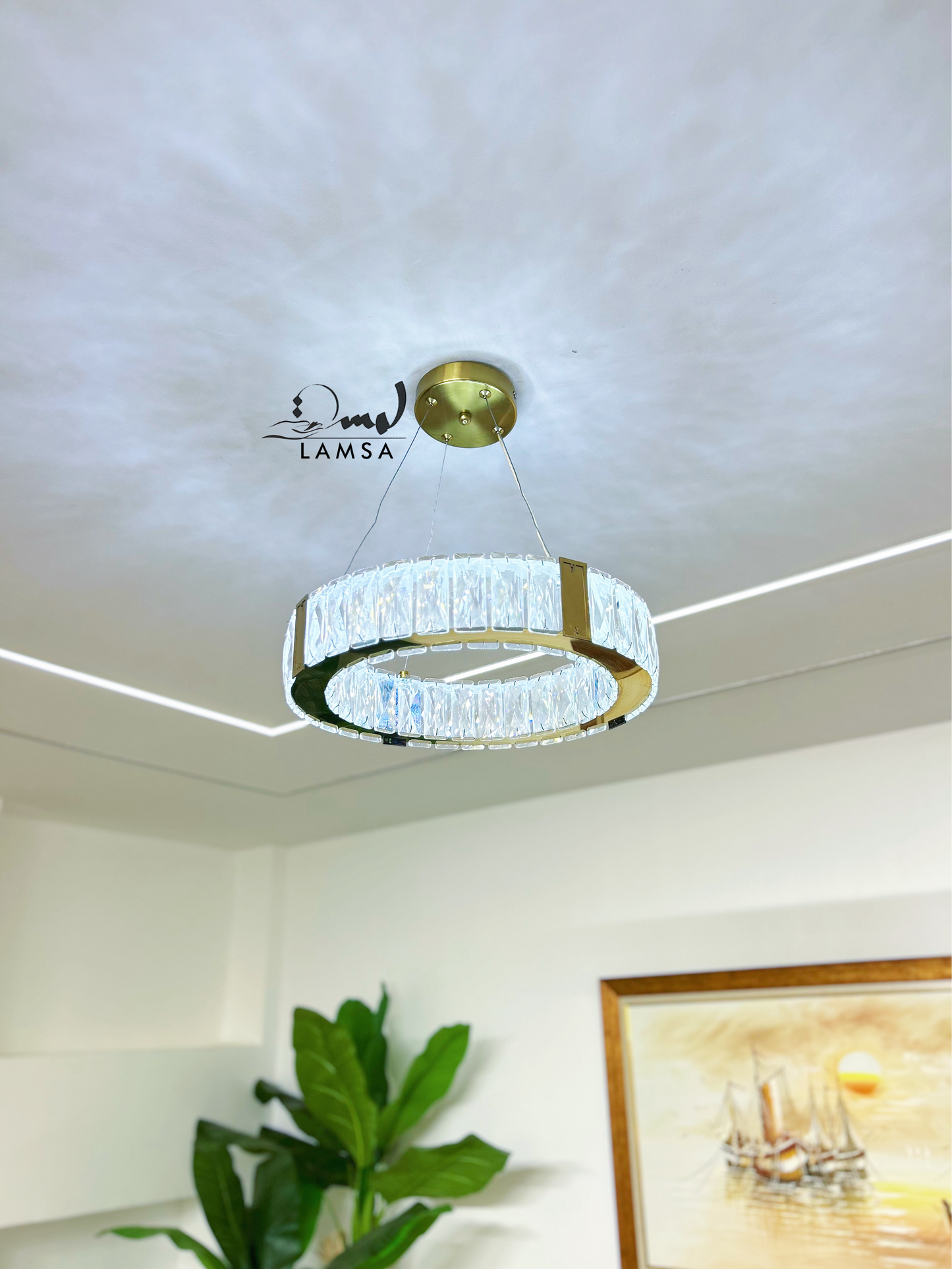 Lustre CRISTAL Rond 60 Cm | Livraison 58 Wilayas