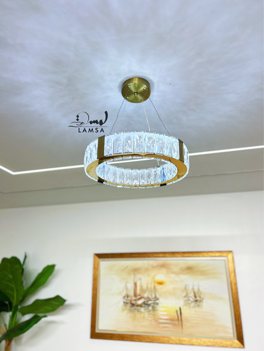 Lustre CRISTAL Rond 40 Cm | Livraison 58 Wilayas