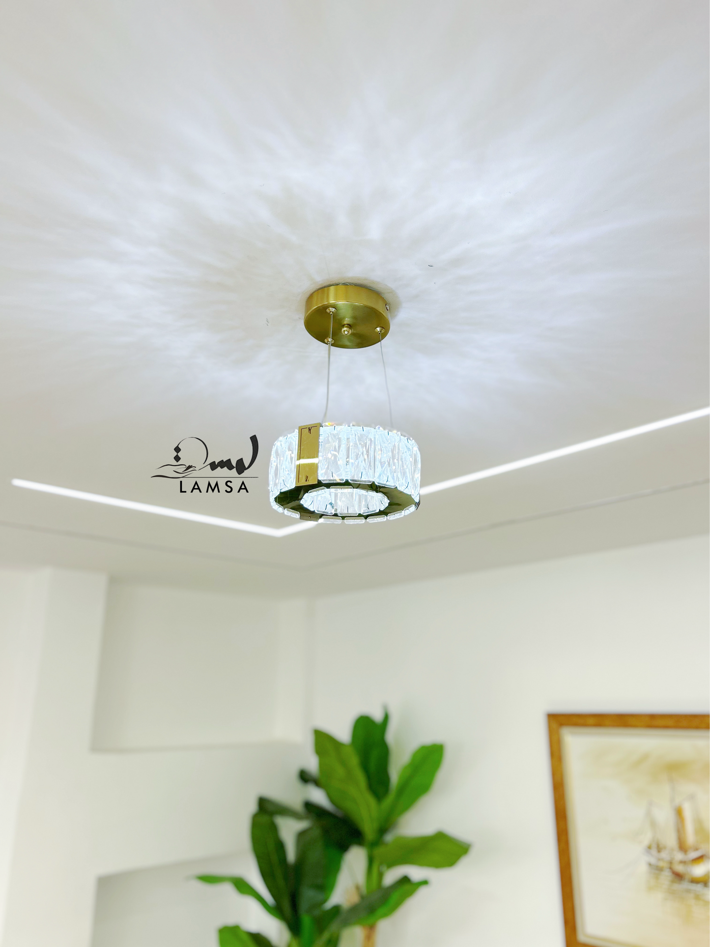 Lustre CRISTAL Rond 20 Cm | Livraison 58 Wilayas