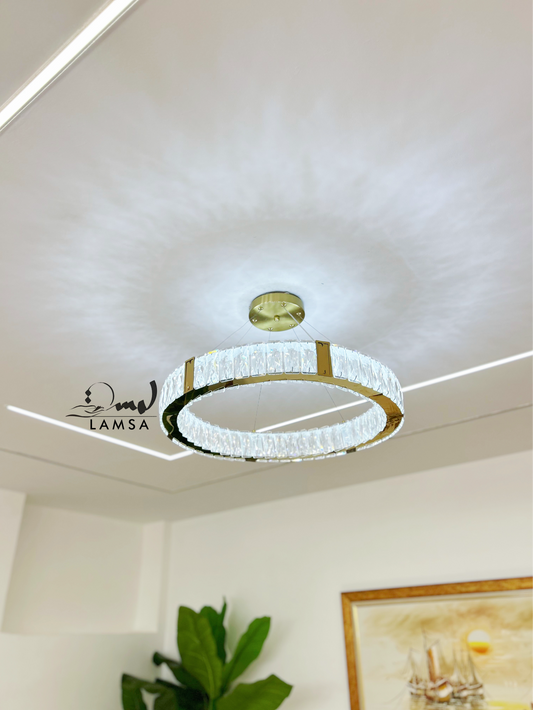 Lustre CRISTAL Rond 60 Cm | Livraison 58 Wilayas