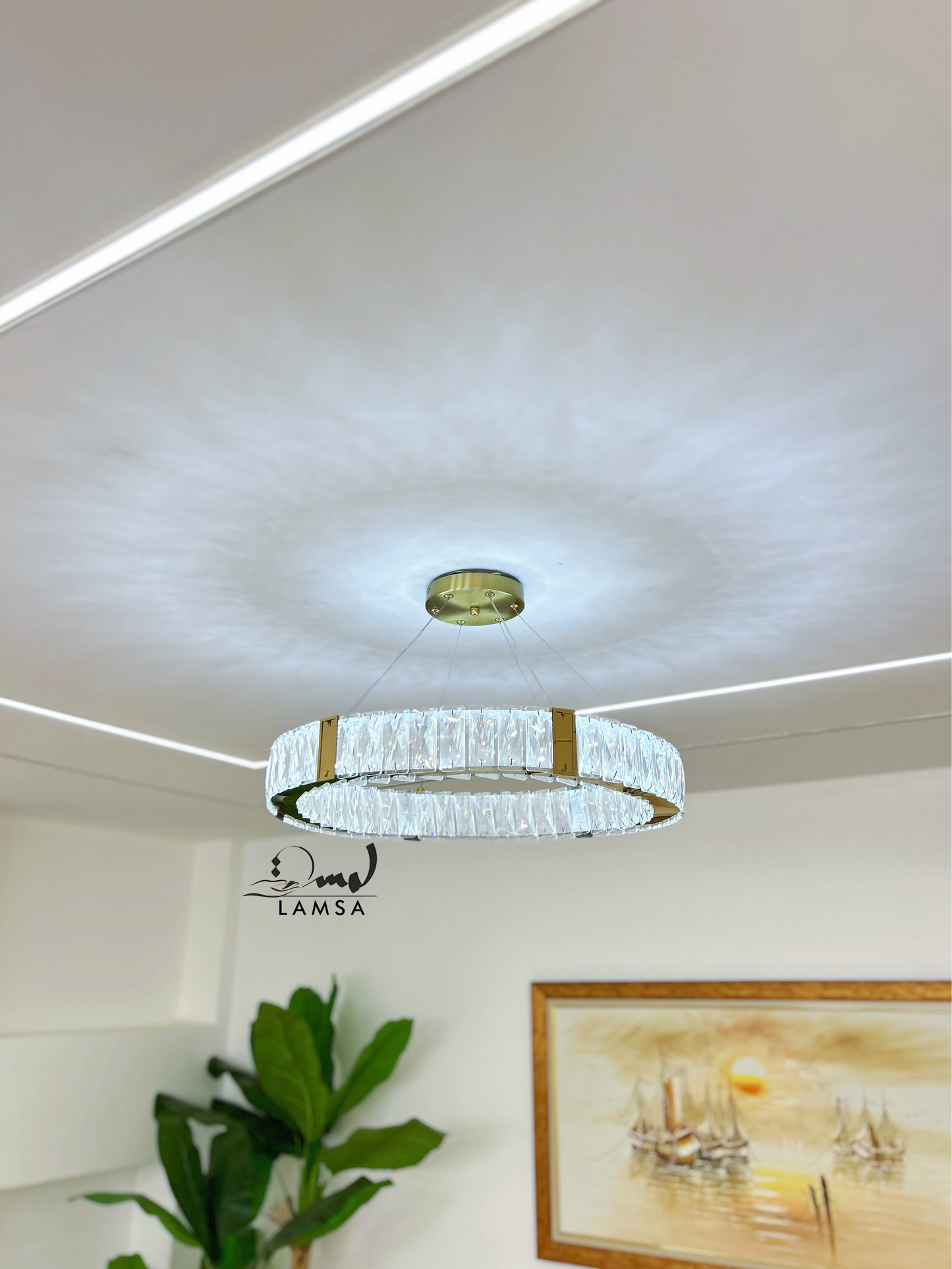 Lustre CRISTAL Rond 60 Cm | Livraison 58 Wilayas