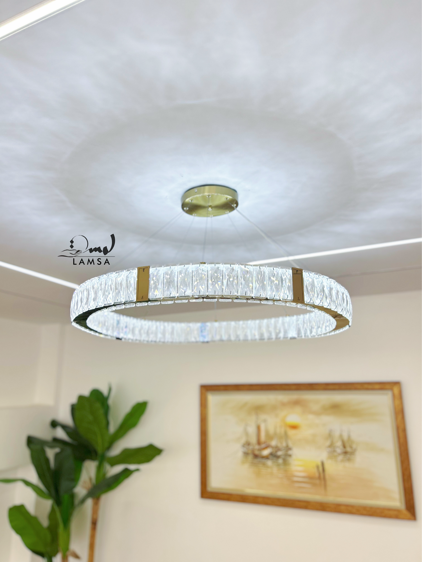 Lustre CRISTAL Rond 60 Cm | Livraison 58 Wilayas