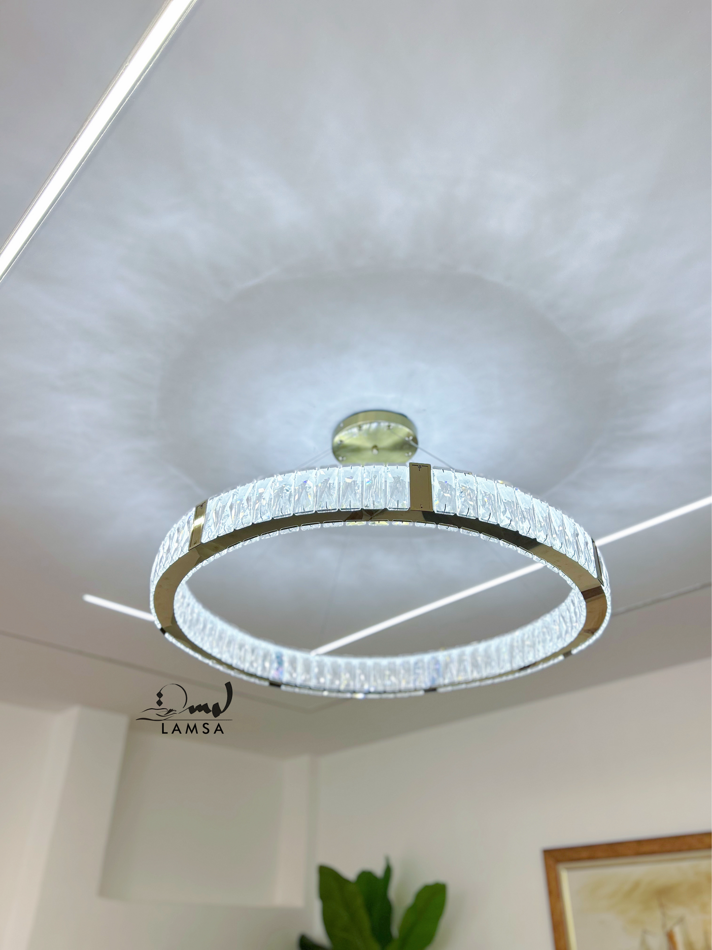 Lustre CRISTAL Rond 80 Cm | Livraison 58 Wilayas