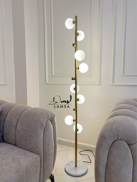 Lampadaire 8 Boules Lampe G9