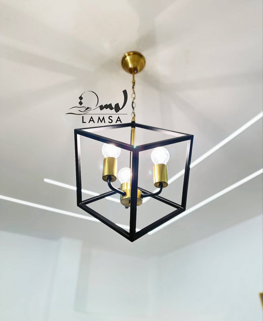 Lustre Chandelier "carré 3D" | Livraison 58 Wilayas