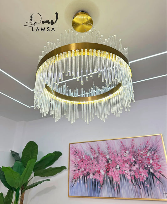 Lustre CRISTAL Rond 60 Cm | Livraison 58 Wilayas