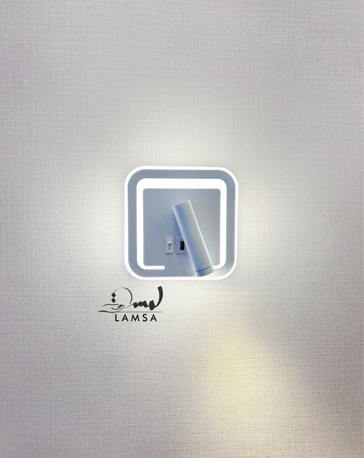 Applique Murale LED Carrée "Blanche"