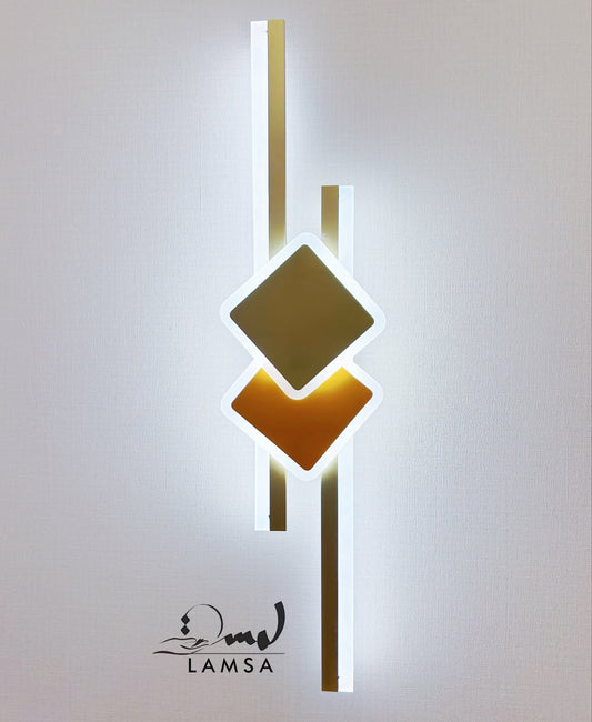 Applique Murale LED Avec Motifs "Doré"