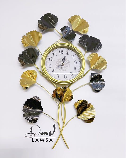 Horloge Murale avec " FEUILLES "   | Livraison Gratuite 58 Wilayas